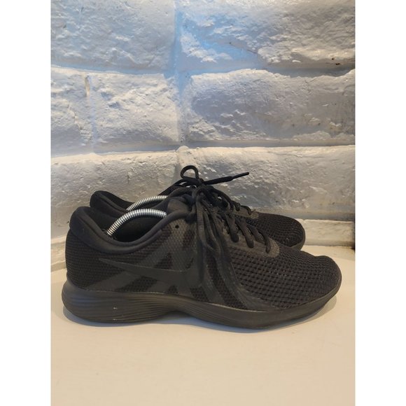Nike Womens Revolution 4 908999-002 Black Running Shoes Sneakers Size 9 - Picture 1 of 8